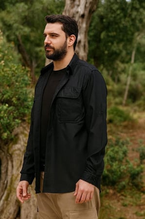Single Sword Taktik Kışlık Outdoor Erkek Gömlek Günlük Tarz Doğa Yürüyüşü Kullanışlı Kıyafet