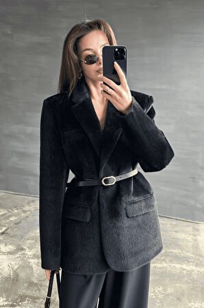 Premium Kalite Tay Tüyü Blazer 