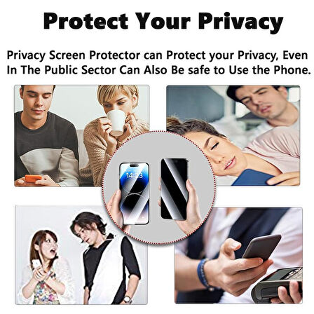 Apple iPhone 16 Plus ile Uyumlu Hayalet Gizlilik Filtreli Privacy 5D Cam Ekran Koruyucu
