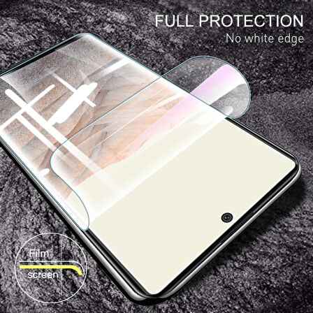 Apple iPhone 16 Pro Max ile Uyumlu Esnek Ekranı Tam Kaplayan Cam Nano Karışımı Ekran Koruyucu