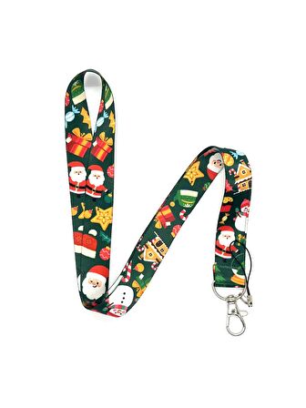 Yılbaşı Noel Baba 1 Temalı Boyun İpi