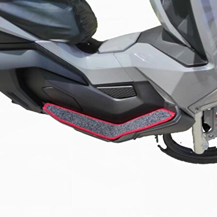 Motosiklet Aksesuar Koruyucu Paspas RKS RZ 250S Maxi Scooter Uyumlu Kırmızı Kenar Overloklu