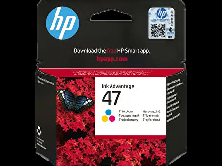 HP 6ZD61AE (47) RENKLİ MUREKKEP KARTUSU 750 SAYFA