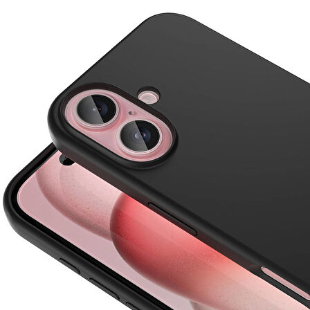 Apple iPhone 16 Uyumlu Kılıf Magsafe Şarj Özellikli Sıvı Teknolojili Silinebilir Sert Kapak