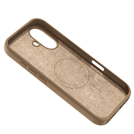 Apple iPhone 16 Plus Uyumlu Kılıf Magsafe Şarj Özellikli Sıvı Teknolojili Silinebilir Sert Kapak