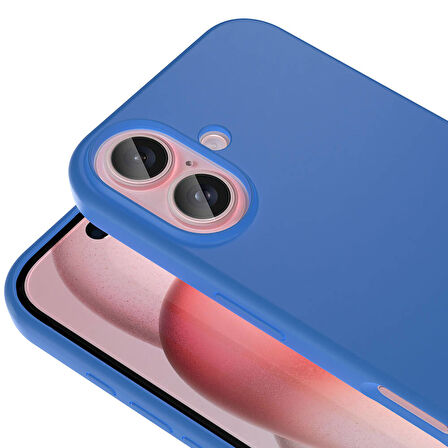 Apple iPhone 16 Plus Uyumlu Kılıf Magsafe Şarj Özellikli Sıvı Teknolojili Silinebilir Sert Kapak