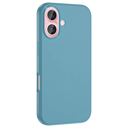 Apple iPhone 16 Plus Uyumlu Kılıf Magsafe Şarj Özellikli Sıvı Teknolojili Silinebilir Sert Kapak