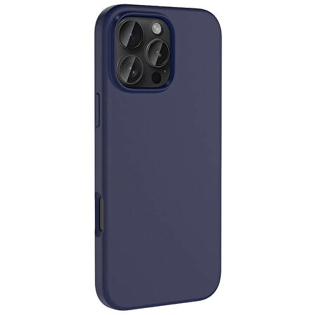 Apple iPhone 16 Pro Max Uyumlu Kılıf Magsafe Şarj Özellikli Sıvı Teknolojili Silinebilir Sert Kapak