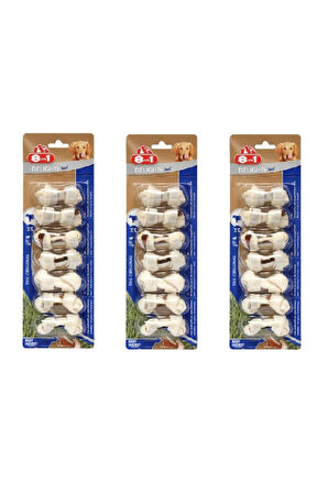 8in1 Delights Bones Biftekli Xs Köpek Ödül Kemiği 7 Li X 3 Adet