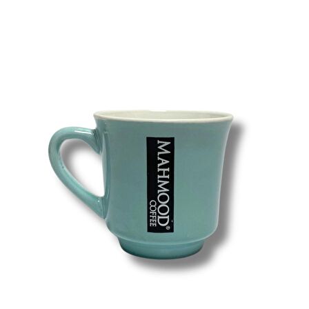 Mahmood Coffee Mottolu Mavi Porselen Kupa 300 ml