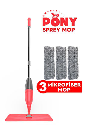 PONY SPREY MOP 3 MİKROFİBER MOP SET SOMON