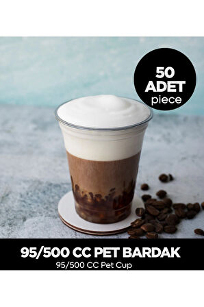 95/500 CC Pet Bardak - 50 Adet