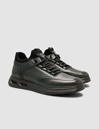 Cabani Lastik Bağıcıklı Haki Erkek Spor Ayakkabı