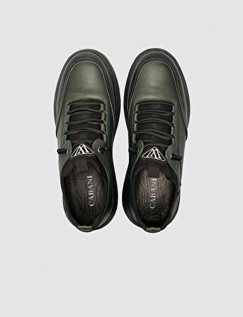 Cabani Lastik Bağıcıklı Haki Erkek Spor Ayakkabı