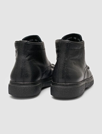  %100 Hakiki Deri Siyah Erkek Günlük Bot