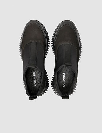  %100 Hakiki Nubuk Deri Siyah Kadın Günlük Bot