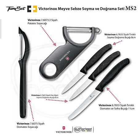 Victorinox Meyve Sebze Soyacak ve Doğrama Bıçağı Seti MS2