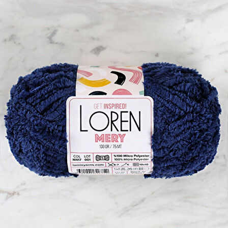 Loren Mery Petrol Mavisi El Örgü İpi - M417 - 34322