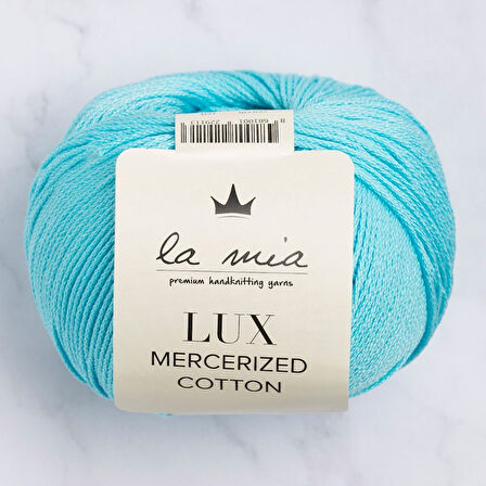 La Mia Lux Mercerized Cotton Cam Göbeği El Örgü İpi - 123 - 33749
