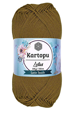 1 Adet Lotus Bikini Büstiyer Bluz Örgü İpi  K484 Yağ Yeşili