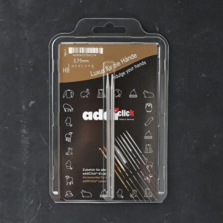 Addi Click 3.75mm 13cm Misinalı Dantel Şiş Ucu - 7