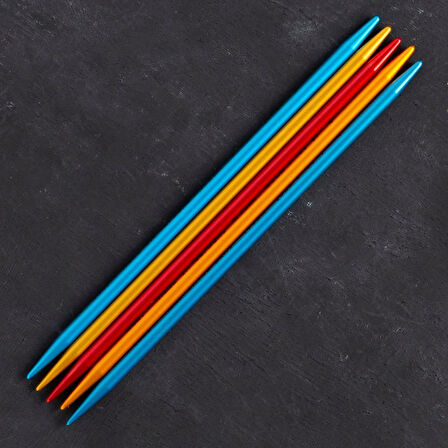 Addi Colibri 4,5mm 15cm Renkli Çorap Şişi - 204-7