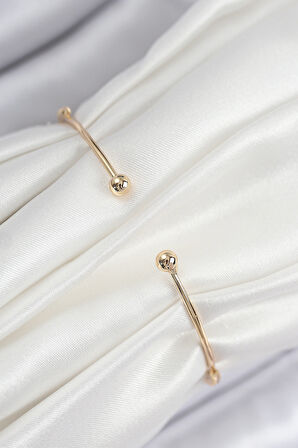 Pirinç Zirkon Taşlı Kelebek Model Gold Renk Kadın Bileklik