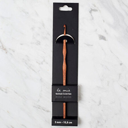 La Mia Rosewood 3 mm 15.5 cm Ahşap Yün Tığ