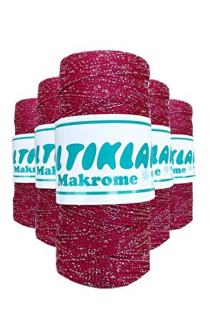 5 Adet Polyester Simli Makrome İpi SG-1845