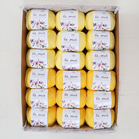 La Mia Mercerized Cotton Kehribar Seti