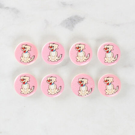 Loren Crafts 8'li Köpek Düğme - 1032