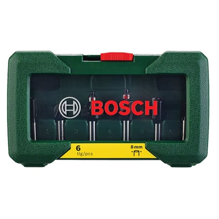 Bosch 6-Parçalı Tc Freze Ucu Seti, 8 mm Şaft