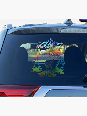 LFC Logo Hologram Çok Amaçlı  Sticker –15X20 cm Araç, Laptop, Telefon ve Diğer Yüzeyler İçin