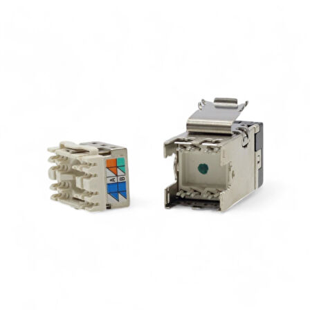 Commscope 2153449-2  SLX-6AS-BLK Cat6A Metallic Shielded Keystone Jack Siyah Renk 