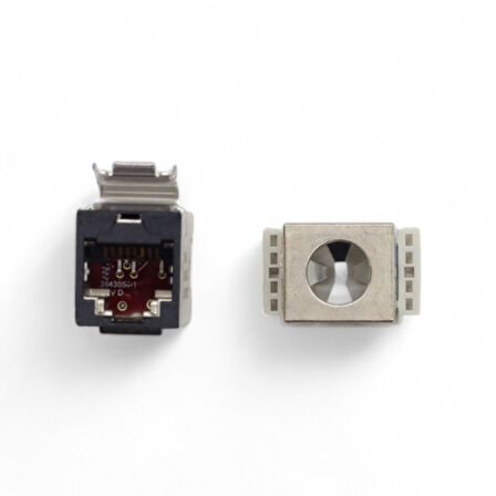 Commscope 2153449-2  SLX-6AS-BLK Cat6A Metallic Shielded Keystone Jack Siyah Renk 
