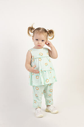 Kız Bebek Tunik Model Alt-Üst Takım