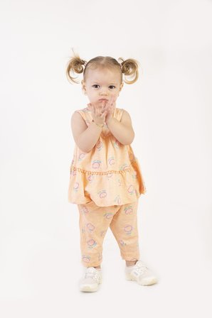 Kız Bebek Tunik Model Alt-Üst Takım