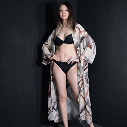 PAREDORA Cappuccino Kimono Pareo