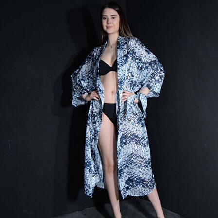 PAREDORA Safir Saten Kimono Pareo