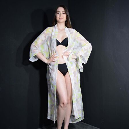 PAREDORA Soft Kamuflaj Kimono Pareo