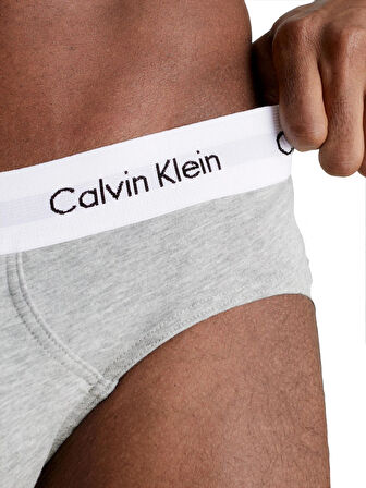 Calvin Klein Erkek 3’Lü Siyah Gri Beyaz Slip