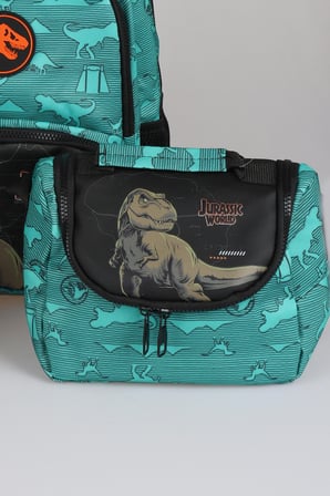  x Dekomus "T-Rex Force Collection" Jurassıc World Lisanslı Okul ve Beslenme Çantası,Matara,Beslenme Kabı Seti