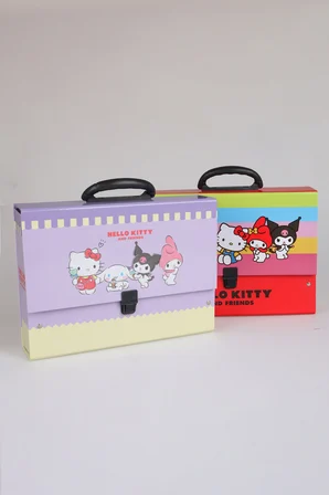 x Dekomus Lisanslı "Happy Friends Collection" Hello Kitty Saplı Çanta Tekli