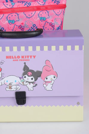  x Dekomus "Candy Kitty Collection" Hello Kitty Lisanslı Ortopedik İlkokul Çantası ve Saplı Çanta Seti 