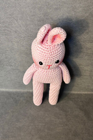 Uretti - Esra 6723 - El Örgüsü Amigurumi Oyuncak Tavşan - 26 x 10 cm