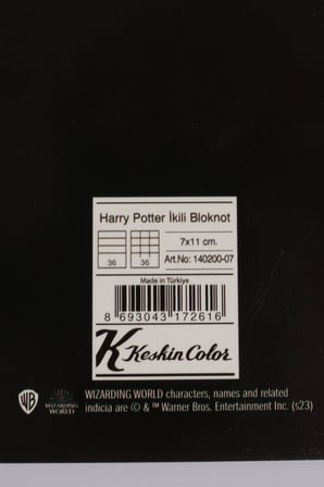 x Dekomus "Wizard Icons Collection" Harry Potter Lisanslı A7 2'li Not Defteri