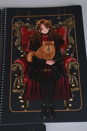 x Dekomus "Wizard Icons Collection" Harry Potter A4 Spiralli 2 Adet Kareli Defter,2 Adet Çizgili Defter 80 Yaprak 