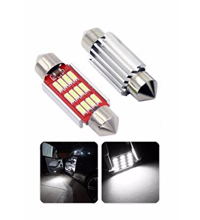 Sofit Led Beyaz 12 Volt - 24 Volt Uyumlu Canbus Soğutuculu 29mm 2 ADET