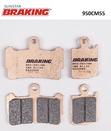 SİNTERLİ ÖN FREN BALATASI / HONDA / VFR 1200 F DCT / 1200cc / ÖN İKİ TAKIM KULLANIR / 2010-2011-2012-2013-2014-2015-2016