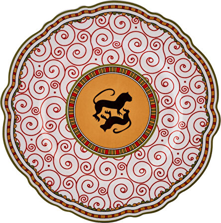 Karaca X Arslantepe Dalgalı Arslan Porselen Pasta Tabağı 20 Cm